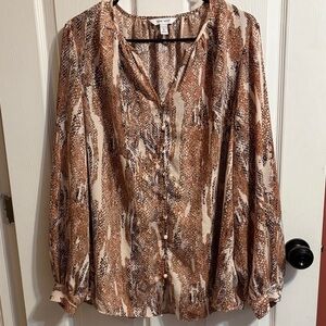 Animal Print Blouse